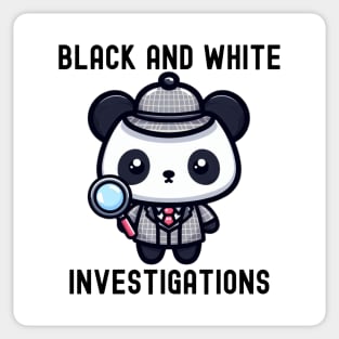 Panda bear detective Sticker